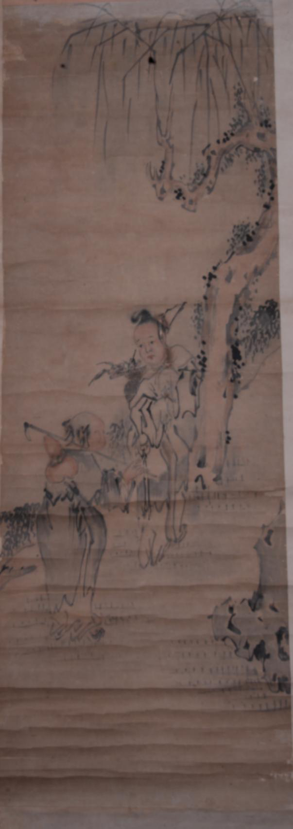 清張金璐設色人物圖紙本軸（三）