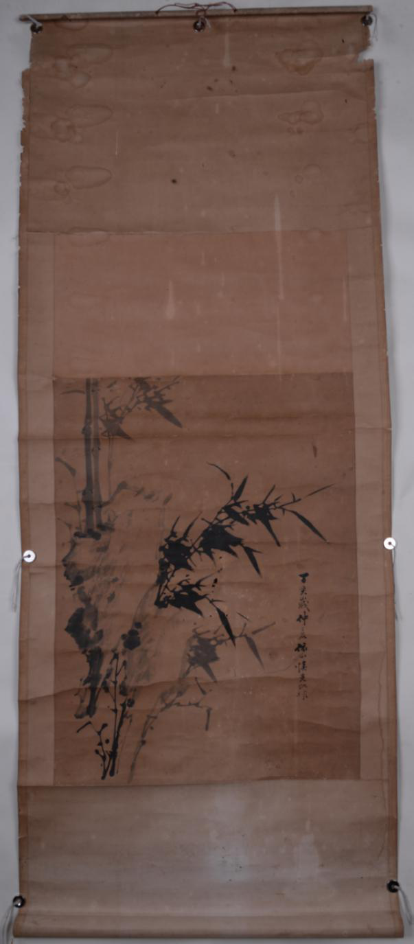 清慎先墨竹圖紙本中堂